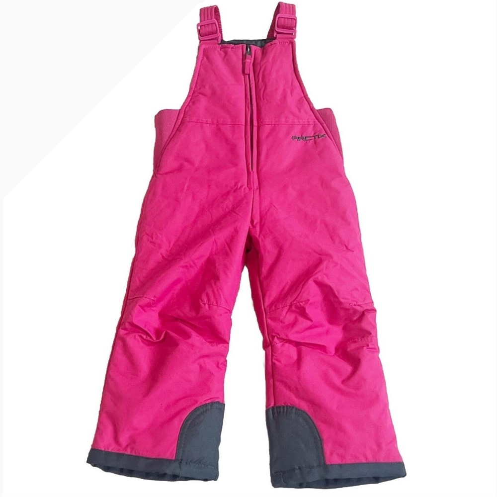 Arctix Snow Bibs Toddler 3T Pink Insulated Winter Overalls Pants